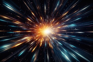 Sticker - Hyperspace light speed travel effect  by rawpixel