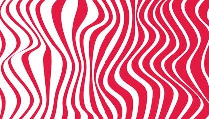 Aufkleber - Wave line abstract background design. seamless striped pattern. optical illusion effect