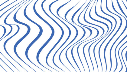 Leinwandbilder - Abstract seamless vector pattern. waves lines. striped pattern with optical illusion