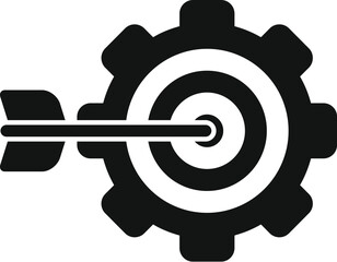 Poster - This simple icon shows the concept of reaching a goal