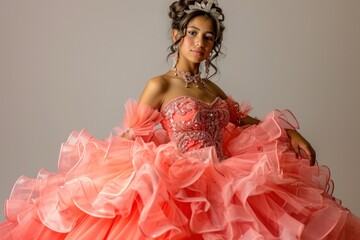 Poster - Quinceanera celebration wedding fashion.