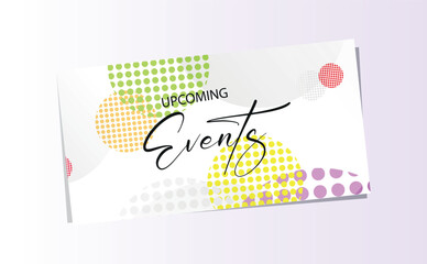 Wall Mural - upcomig events card	