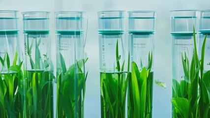 Poster - Plant Growth Experiment in Tubes Generative AI