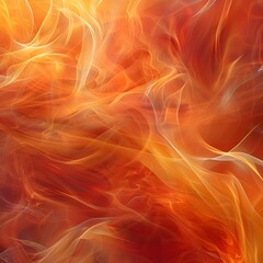 Poster - Vibrant Swirling Flames   Intense Abstract Fire Pattern Background with Fiery Copy Space