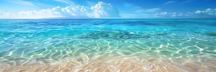 Poster - art Tropical beach water background