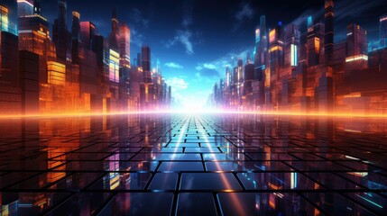 Poster - online internet digital background technology web
