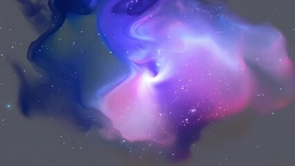 Poster - Abstract Swirling Cloud Generative AI