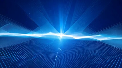 Poster - blue light energy technology concept generative ai