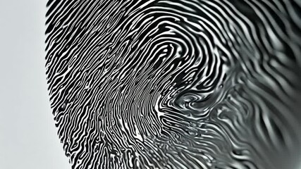 Poster - Abstract Fingerprint Swirl Generative AI