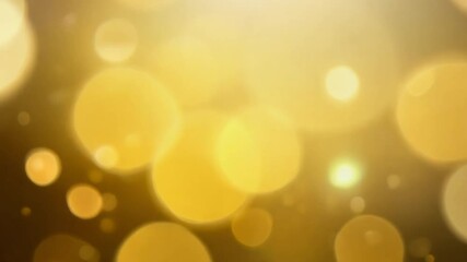 Poster - Golden Bokeh Lights Generative AI