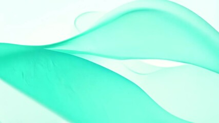 Poster - abstract mint green and seafoam blue shape generative ai