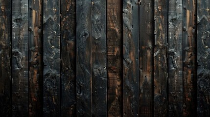 Sticker - Dark Wood Wall with Vintage Design for Background and Texture