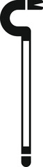 Poster - Crowbar tool forcing opening pry bar icon