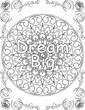 © AhmedSherif - Printable mandala coloring page for kids and adults with motivational quote for self love and self care. it helps to succeed and struggle against life to enjoy the tough journey
