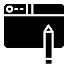 Poster - Line Online Thin Glyph Icon