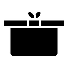 Sticker - Gift Box Christmas Glyph Icon