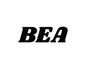 BEA logo design vector template. BEA logo design.