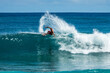 © Matteo Colombo - Man surfing in the ocean, North shore, Oahu island, Hawaii