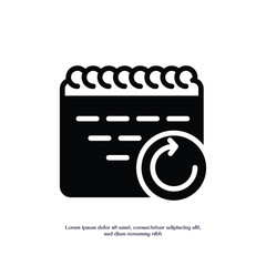 Fototapete - tomorrow solid icon vector design good for web or mobile app