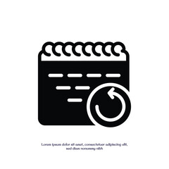 Fototapete - yesterday solid icon vector design good for web or mobile app