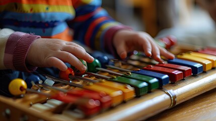 Child s glockenspiel with space for copy below