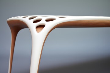 Poster - innovative cnc machine crafting unique furniture, showcasing advanced technology in everyday objects