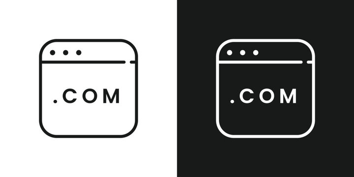 Website page outline icon sign vector illustration.