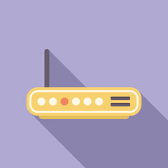 Poster - Wifi router with antenna providing wireless signal