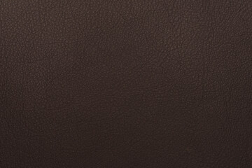 Canvas Print - Dark brown full grain leather texture for background