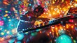 © AGCreative - DJ performing live at a vibrant nightclub with colorful lights and crowd, creating an energetic party atmosphere.