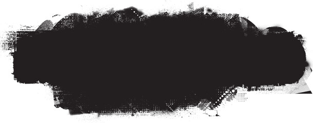 Poster - Basic RGBGlitch distorted grange shape . Noise grungy logo . Trendy defect error shapes . Glitched frame .Grunge textured . Distressed effect .Vector shapes