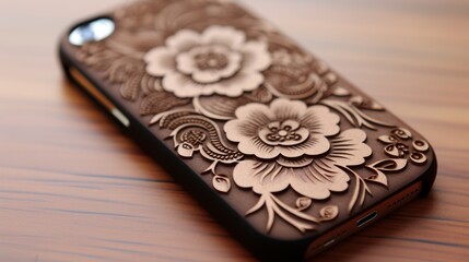 Poster - Customized phone case production  cnc machine demonstrates precision in personalized design creation