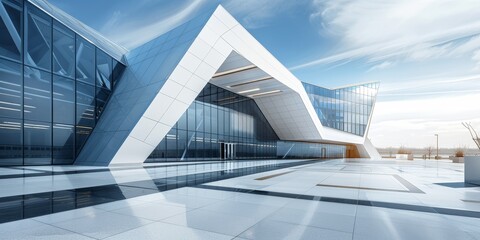 Wall Mural - glass minmalistic architectural forms