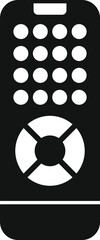 Poster - Simple black and white icon of a remote control