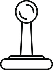 Poster - this icon of an arcade joystick is perfect for projects related to gaming, entertainment, and techno