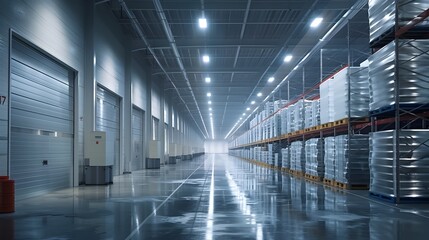 Poster - Specialized Logistics Facility for Perishable Goods Storage and Distribution