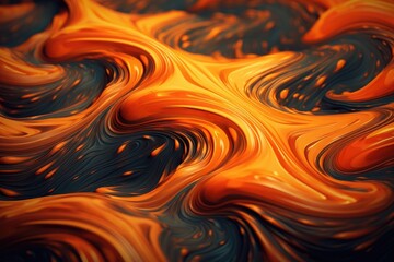 Wall Mural - Swirling colorful digital art A fluid mechanics background with turbulent flow patterns