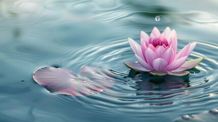 Wall Mural - Water Lily in Tranquil Pond