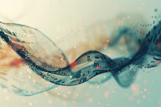 Abstract swirling graphic design A double exposure capturing the essence of photography