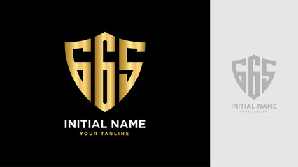 Poster - Initial GGS Shield vector Logo Template Design