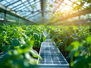 Poster - Sustainable Solar Powered Greenhouse with Thriving Indoor Plants and Innovative Agriculture