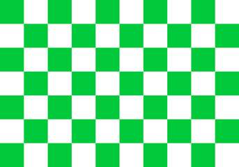 Wall Mural - white and green squares background