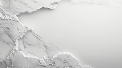 Wall Mural - A white marble wall with a crack in it