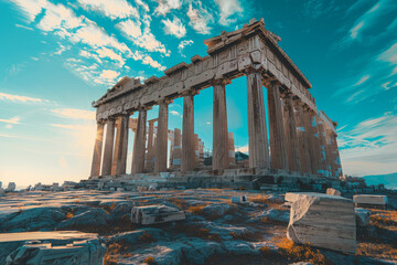 Poster - The ancient city of Athens. Ancient Greece, Classical Athens.