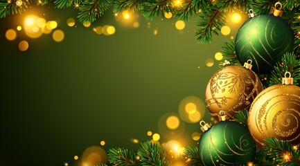 Canvas Print - christmas background with christmas tree