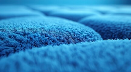 Wall Mural - close up of blue wool