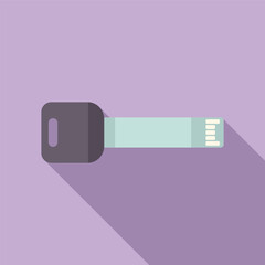 Poster - Modern car key illustration depicting keyless entry and remote start technology