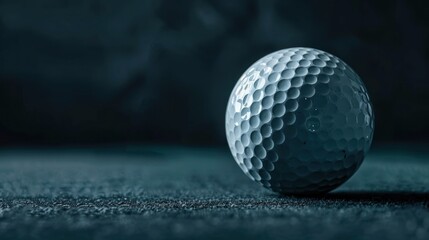 Sticker - Golf Ball on Dark Background