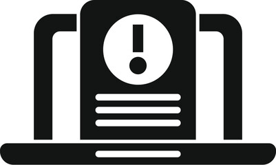 Poster - System report is generating a critical error message with exclamation mark icon