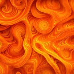 Wall Mural - Abstract orange background with smooth wavy lines